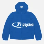 Trapstar Manteau A Capuche Hyperdrive Bleu
