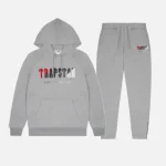 Trapstar Ensemble Chenille Decoded Gris Rouge