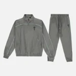 Trapstar Irongate T Shellsuit Survêtement Gris Foncé Bleu Clair